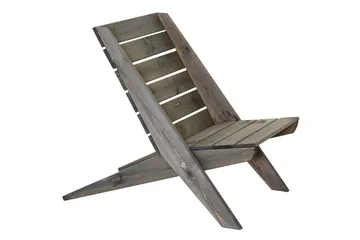 Hillerstorp EcoFurn Utestol Granny Furu Oljad Grå - Grå - Products - Utemöbler & utemiljö - Loungemöbler - Loungestol utomhus