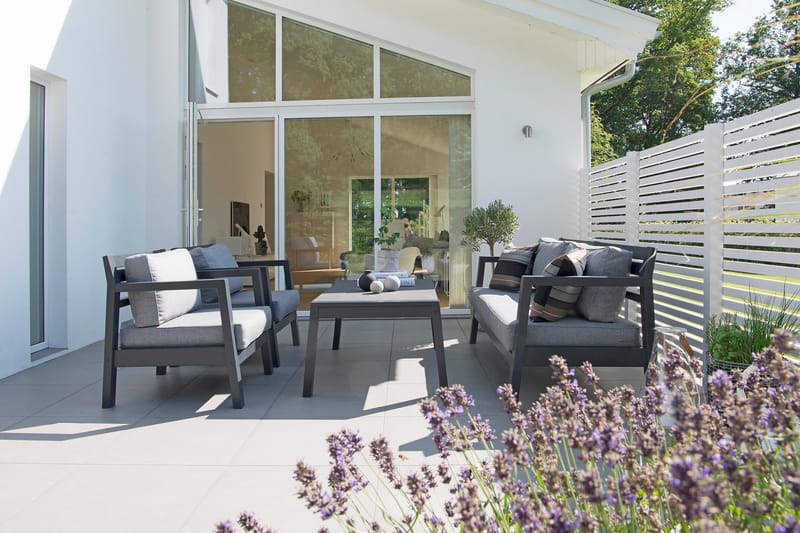 Hillerstorp Stoltö Utestoltö Lounge Utefåtölj - Grå/svart - Products - Utemöbler & utemiljö - Loungemöbler - Loungestol utomhus