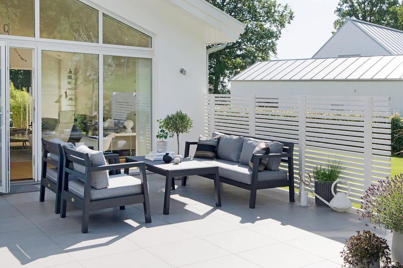 Hillerstorp Stoltö Utestoltö Lounge Utefåtölj - Grå/svart - Products - Utemöbler & utemiljö - Loungemöbler - Loungestol utomhus
