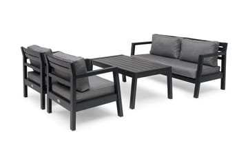Hillerstorp Stoltö Utestoltö Lounge Utefåtölj - Grå/svart - Products - Utemöbler & utemiljö - Loungemöbler - Loungestol utomhus
