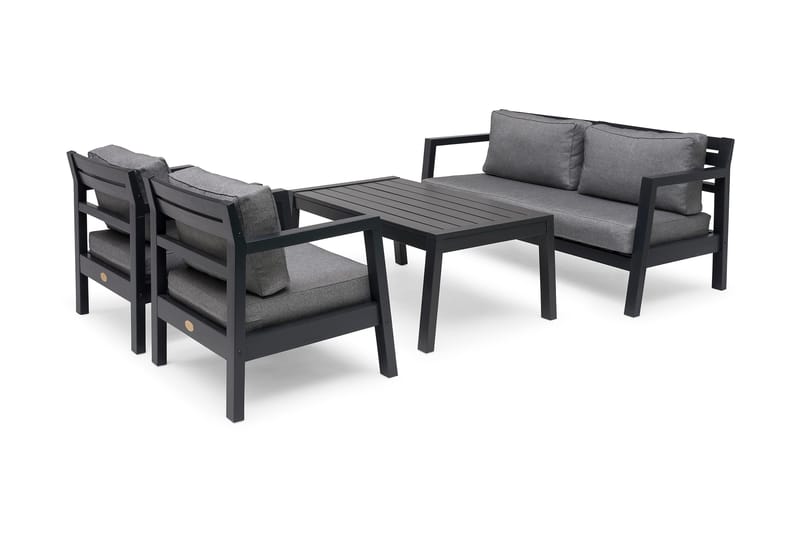 Hillerstorp Stoltö Utestoltö Lounge Utefåtölj - Grå/svart - Products - Utemöbler & utemiljö - Loungemöbler - Loungestol utomhus