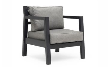 Hillerstorp Stoltö Utestoltö Lounge Utefåtölj - Grå/svart - Products - Utemöbler & utemiljö - Loungemöbler - Loungestol utomhus