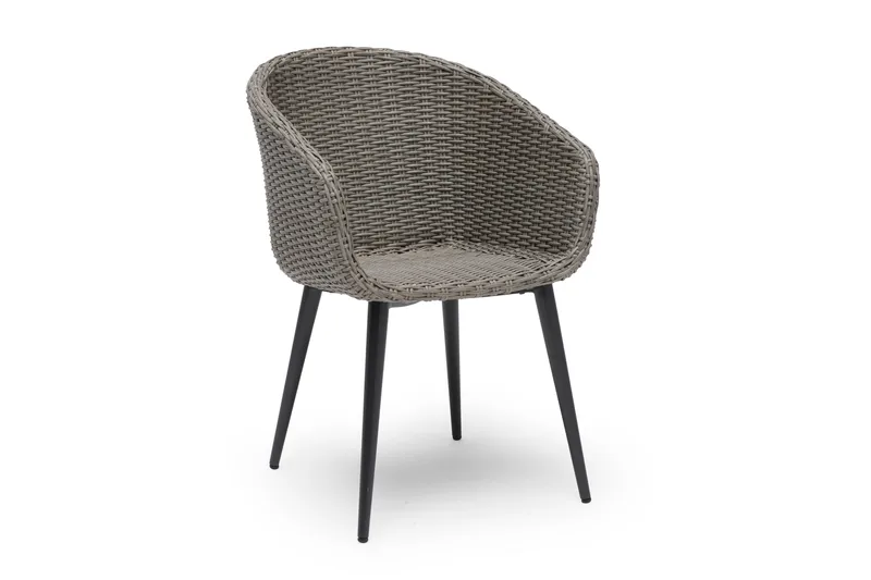 Hillerstorp Valletta Utestol 2-pack, Konstrotting/Grå
