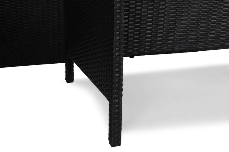 James Light Soffgrupp och Loungegrupp Utomhus 5-sits i konstrotting för trädgård och uteplats - Svart / Svarta dynor - Products - Utemöbler & utemiljö - Loungemöbler - Loungeset & loungegrupp