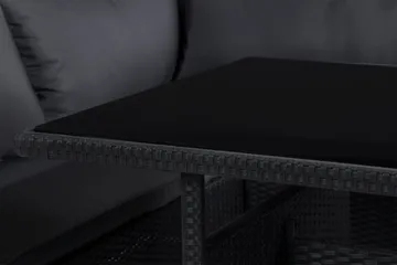 James Light Soffgrupp och Loungegrupp Utomhus 5-sits i konstrotting för trädgård och uteplats - Svart / Svarta dynor - Products - Utemöbler & utemiljö - Loungemöbler - Loungeset & loungegrupp