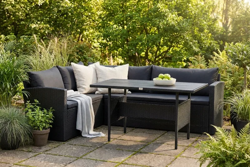 James Light Soffgrupp Utomhus  5-sits - Svart - Products - Utemöbler & utemiljö - Loungemöbler - Loungeset & loungegrupp