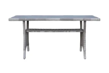 James Light Stor L-formad vändbar loungegrupp utomhus i konstrotting med förvaring och gråa dynor - Grå - Products - Utemöbler & utemiljö - Loungemöbler - Loungeset & loungegrupp