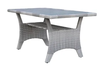 James Light Stor L-formad vändbar loungegrupp utomhus i konstrotting med förvaring och gråa dynor - Grå - Products - Utemöbler & utemiljö - Loungemöbler - Loungeset & loungegrupp