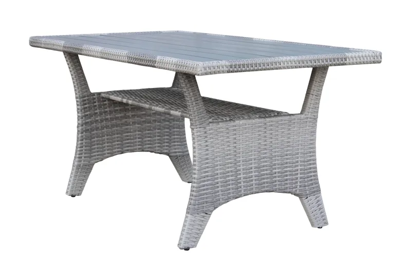 James Light Stor L-formad vändbar loungegrupp utomhus i konstrotting med förvaring och gråa dynor - Grå - Products - Utemöbler & utemiljö - Loungemöbler - Loungeset & loungegrupp