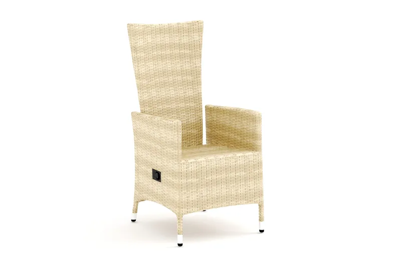 Jenny Fällbar fåtölj utomhus - Matstol ute i konstrotting - Beige - Products - Utemöbler & utemiljö - Loungemöbler - Loungestol utomhus