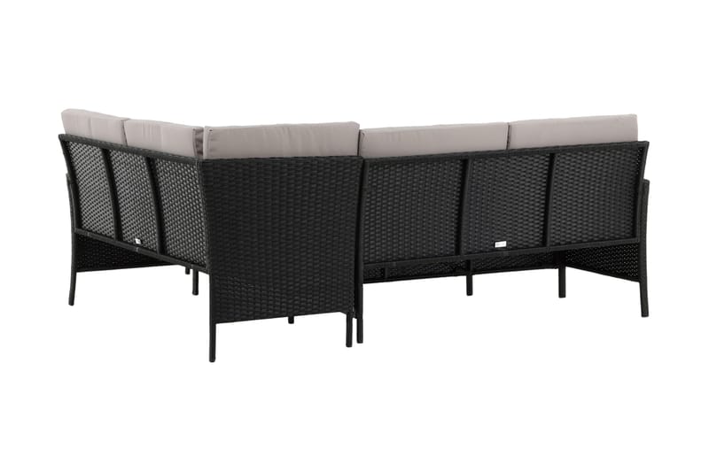 Knock Hörnsoffa Utomhus - Svart - Products - Utemöbler & utemiljö - Loungemöbler - Loungeset & loungegrupp