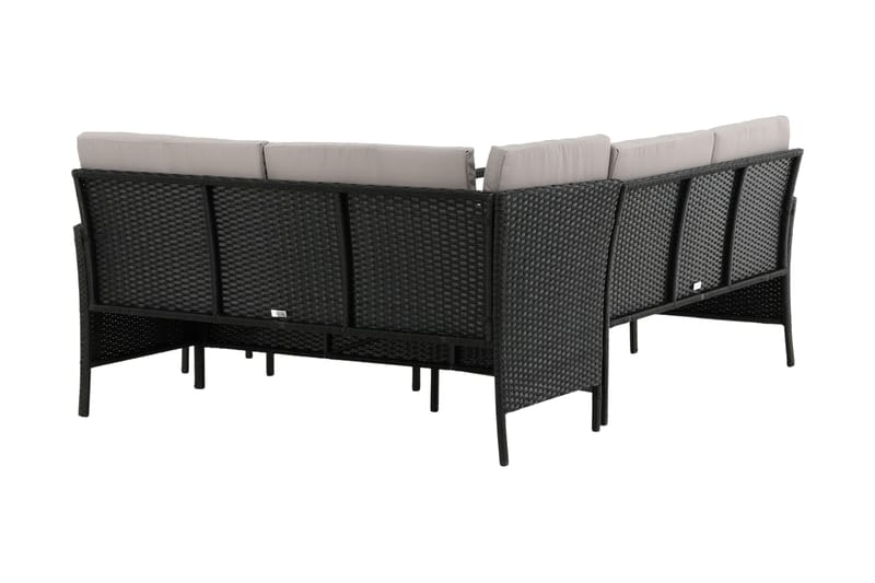 Knock Hörnsoffa Utomhus - Svart - Products - Utemöbler & utemiljö - Loungemöbler - Loungeset & loungegrupp