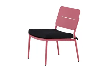 Lina Loungestol Utomhus med Dyna - Rosa - Products - Utemöbler & utemiljö - Loungemöbler - Loungestol utomhus