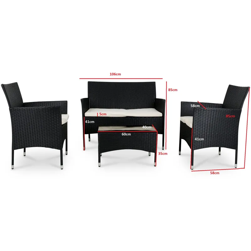 Litet loungeset för balkong | Lyfco Fjällbacka - Products - Utemöbler & utemiljö - Loungemöbler - Loungeset & loungegrupp