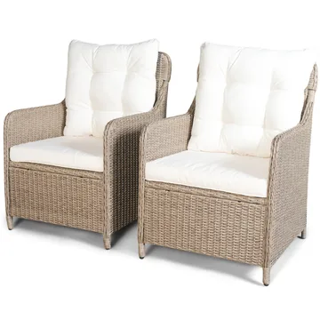 Loungegrupp utemöbler | Beige konstrotting | Rögrund - Products - Utemöbler & utemiljö - Loungemöbler - Loungeset & loungegrupp