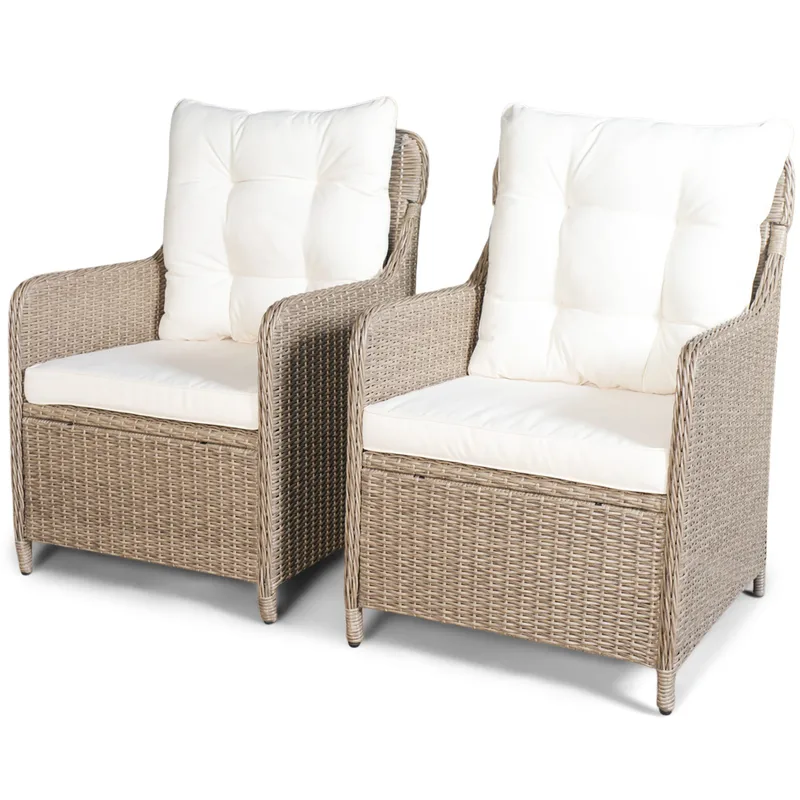 Loungegrupp utemöbler | Beige konstrotting | Rögrund - Products - Utemöbler & utemiljö - Loungemöbler - Loungeset & loungegrupp