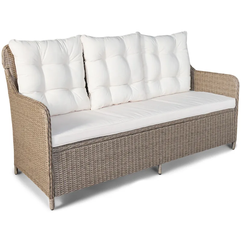 Loungegrupp utemöbler | Beige konstrotting | Rögrund - Products - Utemöbler & utemiljö - Loungemöbler - Loungeset & loungegrupp