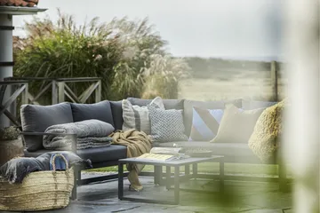 Hillerstorp Lundamo Loungegrupp Utomhus Grå - Grå - Products - Utemöbler & utemiljö - Loungemöbler - Loungeset & loungegrupp