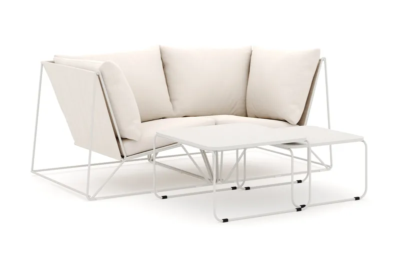 Usteryd utomhus rak 2-sits soffa, Beige/Beige