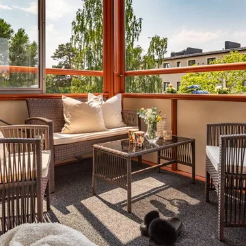 Lyxig soffgrupp för balkong | Lyfco Dalsjö - Products - Utemöbler & utemiljö - Loungemöbler - Loungeset & loungegrupp