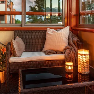 Lyxig soffgrupp för balkong | Lyfco Dalsjö - Products - Utemöbler & utemiljö - Loungemöbler - Loungeset & loungegrupp