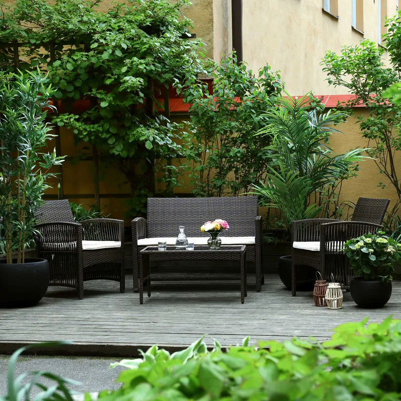 Lyxig soffgrupp för balkong | Lyfco Dalsjö - Products - Utemöbler & utemiljö - Loungemöbler - Loungeset & loungegrupp