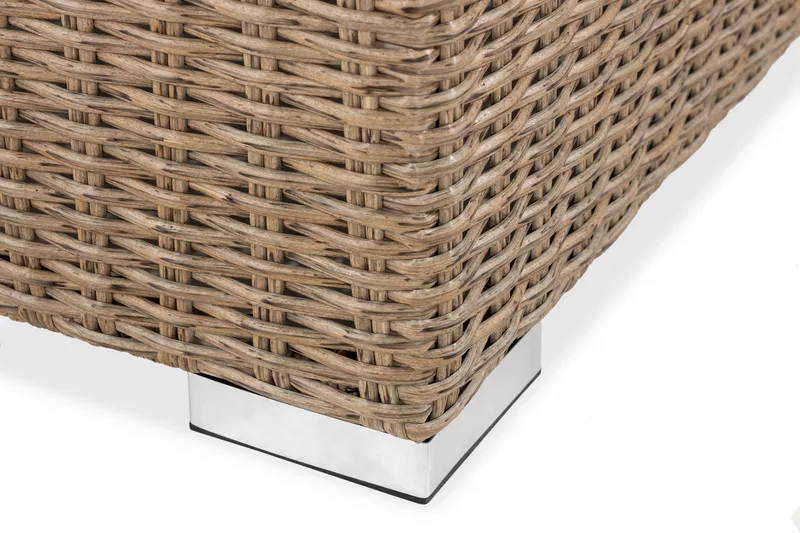 Marcus 6-sits Loungegrupp - Mörkbeige / Vita dynor - Products - Utemöbler & utemiljö - Loungemöbler - Loungeset & loungegrupp