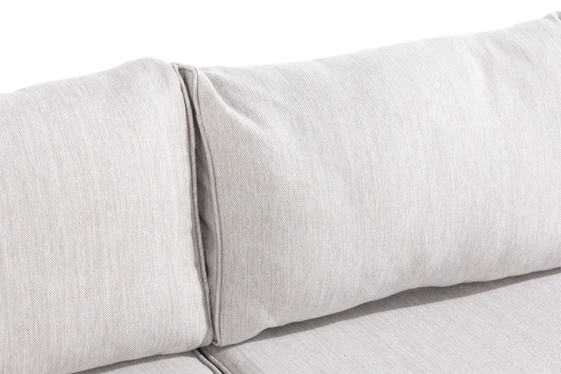 Marcus 6-sits Loungegrupp - Mörkbeige / Vita dynor - Products - Utemöbler & utemiljö - Loungemöbler - Loungeset & loungegrupp