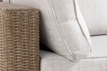 Marcus 6-sits Loungegrupp - Mörkbeige / Vita dynor - Products - Utemöbler & utemiljö - Loungemöbler - Loungeset & loungegrupp