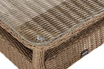 Marcus 6-sits Loungegrupp - Mörkbeige / Vita dynor - Products - Utemöbler & utemiljö - Loungemöbler - Loungeset & loungegrupp