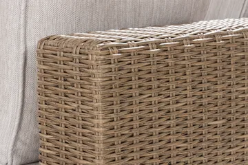 Marcus 6-sits Loungegrupp - Mörkbeige / Vita dynor - Products - Utemöbler & utemiljö - Loungemöbler - Loungeset & loungegrupp