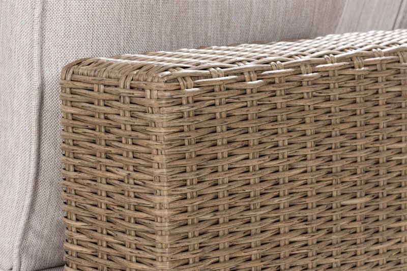 Marcus 6-sits Loungegrupp - Mörkbeige / Vita dynor - Products - Utemöbler & utemiljö - Loungemöbler - Loungeset & loungegrupp