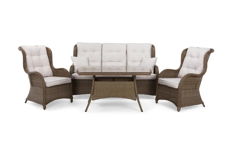 Marcus Soffgrupp Utomhus 3-sits Ink. Utefåtöljer - Natur - Products - Utemöbler & utemiljö - Loungemöbler - Loungeset & loungegrupp