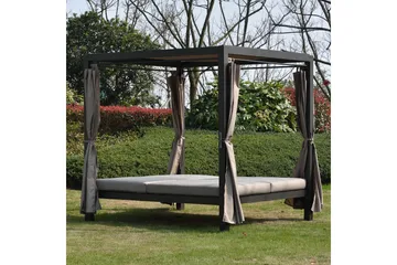 Morocco Solsäng - Mörkbrun/Beige - Products - Utemöbler & utemiljö - Loungemöbler - Solbädd