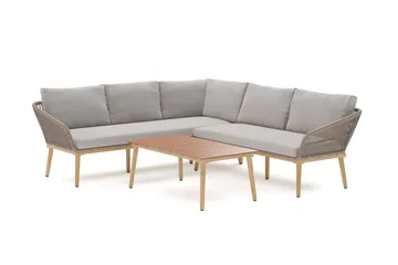 Morrocco Loungegrupp utomhus med repdetaljer för altan och terrass - Brun - Products - Utemöbler & utemiljö - Loungemöbler - Loungeset & loungegrupp