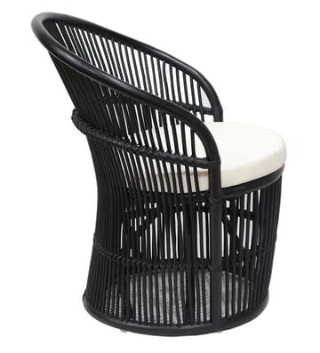 Narva fåtölj i rotting - Svart - Svart - Products - Utemöbler & utemiljö - Loungemöbler - Loungestol utomhus