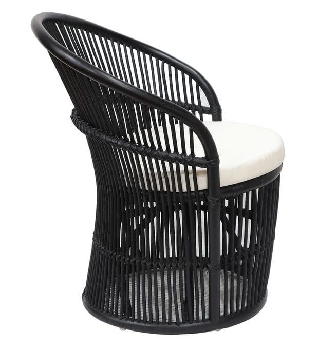 Narva fåtölj i rotting - Svart - Svart - Products - Utemöbler & utemiljö - Loungemöbler - Loungestol utomhus