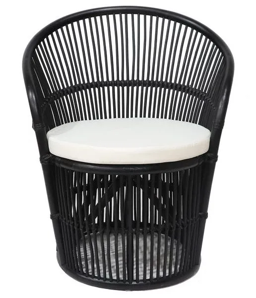 Narva fåtölj i rotting - Svart, Svart