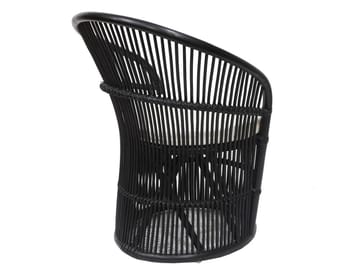 Narva fåtölj i rotting - Svart - Svart - Products - Utemöbler & utemiljö - Loungemöbler - Loungestol utomhus