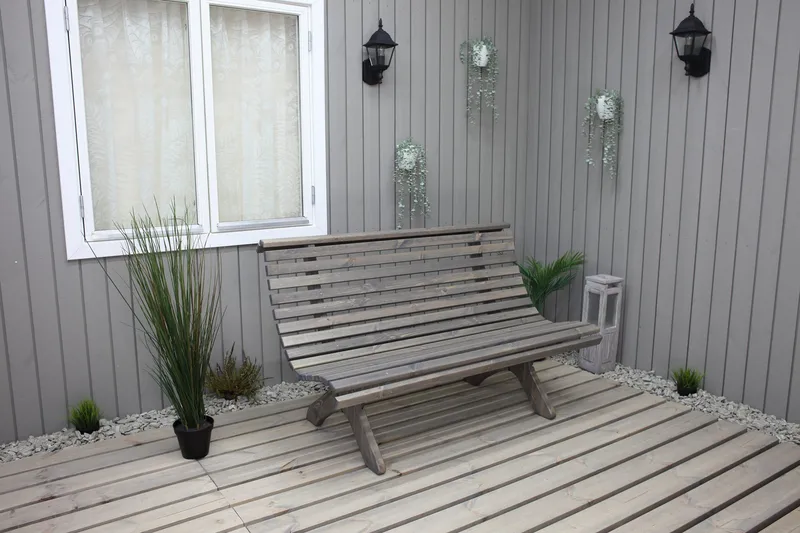 Norvald Bänk Utomhus - Grå - Products - Utemöbler & utemiljö - Loungemöbler - Loungesoffor