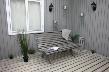 Norvald Bänk Utomhus - Grå - Products - Utemöbler & utemiljö - Loungemöbler - Loungesoffor