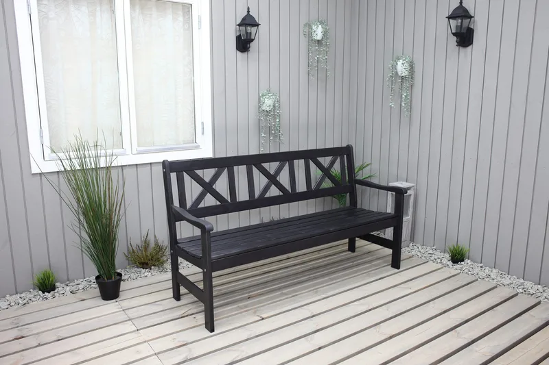 Olivo 3-sits Utesoffa - Kaffesvart - Products - Utemöbler & utemiljö - Loungemöbler - Loungesoffor