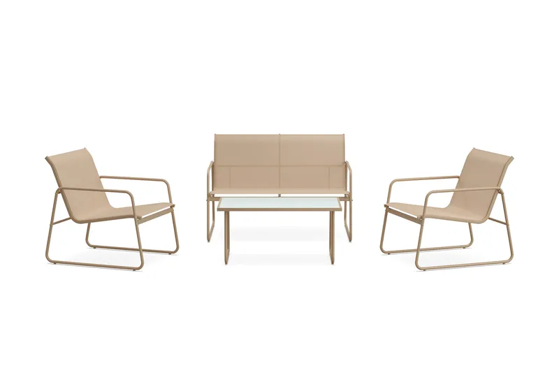 Pelanda Loungegrupp Utomhus - Beige - Products - Utemöbler & utemiljö - Loungemöbler - Loungeset & loungegrupp