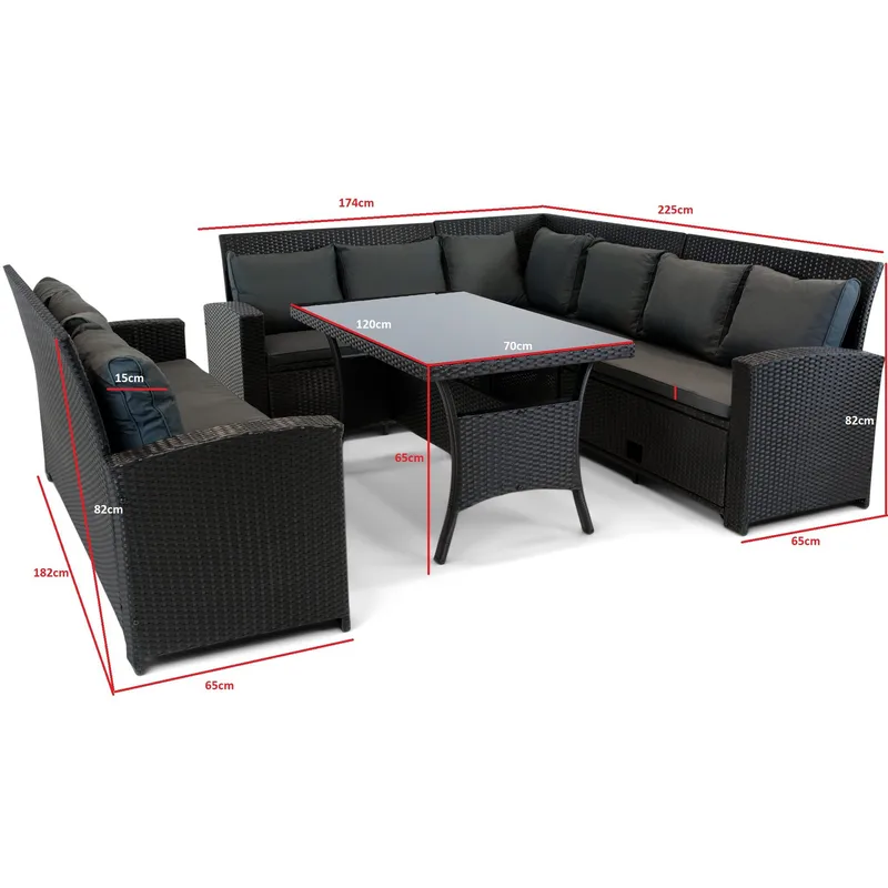 Soffgrupp utemöbler | Inbyggd förvaring | Lyfco Sannäs - Products - Utemöbler & utemiljö - Loungemöbler - Loungeset & loungegrupp