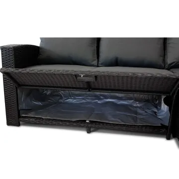 Soffgrupp utemöbler | Inbyggd förvaring | Lyfco Sannäs - Products - Utemöbler & utemiljö - Loungemöbler - Loungeset & loungegrupp