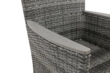 Thor Lyx Utefåtölj med Armledare - Loungefåtölj för Utemöbler i Konstrotting - Grå - Products - Utemöbler & utemiljö - Loungemöbler - Loungestol utomhus