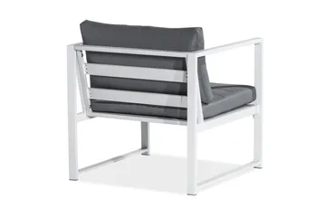 Tunis Soffgrupp - Vit / Gråa dynor - Products - Utemöbler & utemiljö - Loungemöbler - Loungeset & loungegrupp