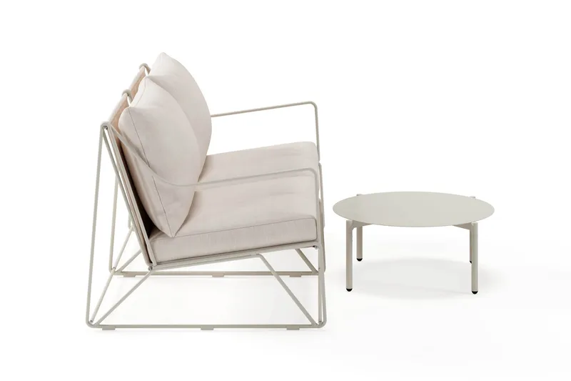 Usteryd Utesoffa 2-sits med Usteryd Soffbord - Beige - Products - Utemöbler & utemiljö - Loungemöbler - Loungeset & loungegrupp