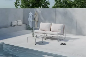 Usteryd Utesoffa 2-sits med Usteryd Soffbord - Beige - Products - Utemöbler & utemiljö - Loungemöbler - Loungeset & loungegrupp