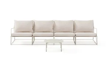 Usteryd Utesoffa 4-sits med Usteryd Soffbord - Beige - Products - Utemöbler & utemiljö - Loungemöbler - Loungeset & loungegrupp